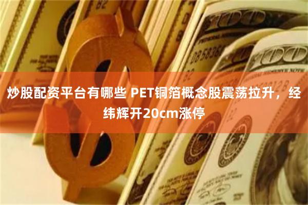 炒股配资平台有哪些 PET铜箔概念股震荡拉升，经纬辉开20cm涨停